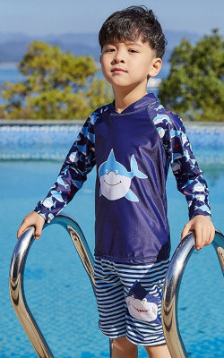 wet swim shirt in pool